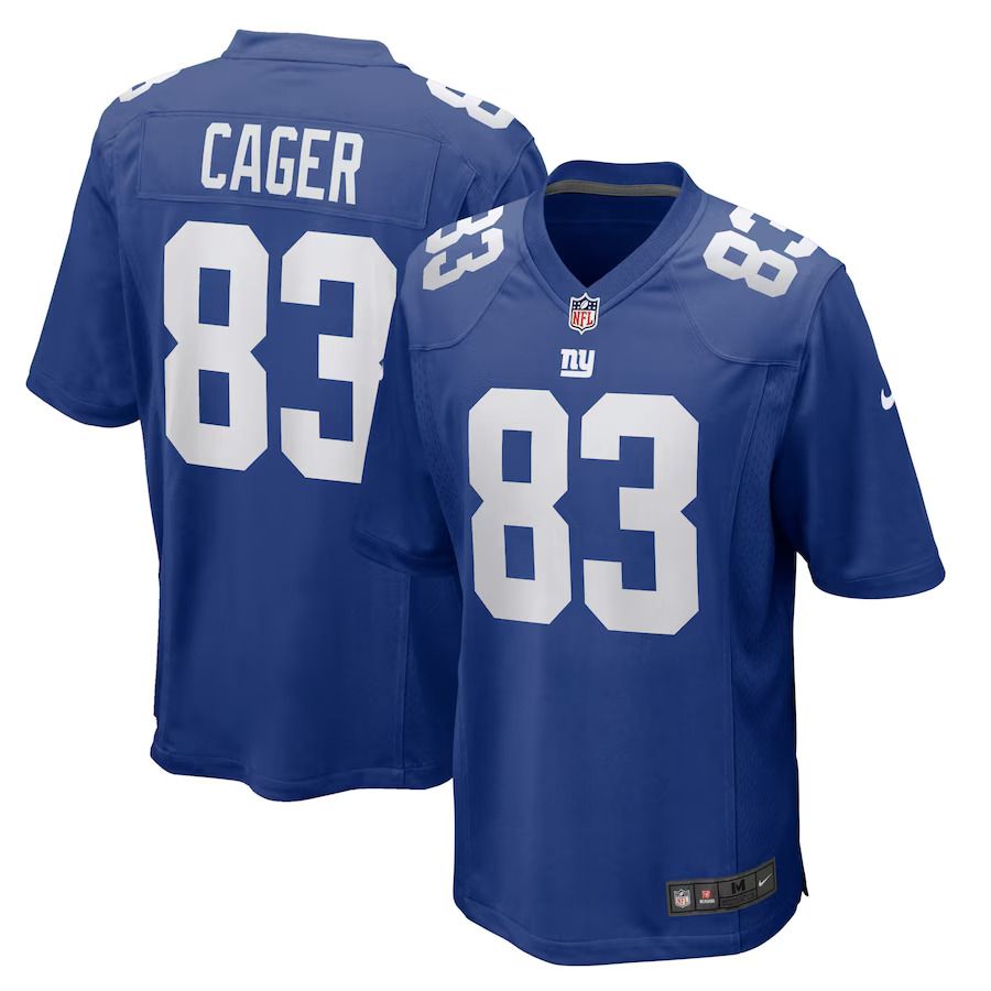 Men New York Giants #83 Lawrence Cager Nike Royal Home Game Player NFL Jersey